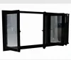 top quality aluminium alloy commercial system balcony folding double glazing window with America CSA standard