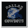 Cowboys Rhinestone Iron On Transfer Dallas Helmet Football for t shirt