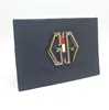 Custom Leather Patch Labels Jeans Metal logo With Press Logo On Leather