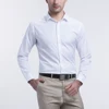 Latest design fashion bulk formal men white business shirt with high quality