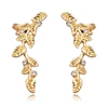 New Arrival Fashionable Jewelry rhinestone leaves cuff earrings Vogue earrings cuff