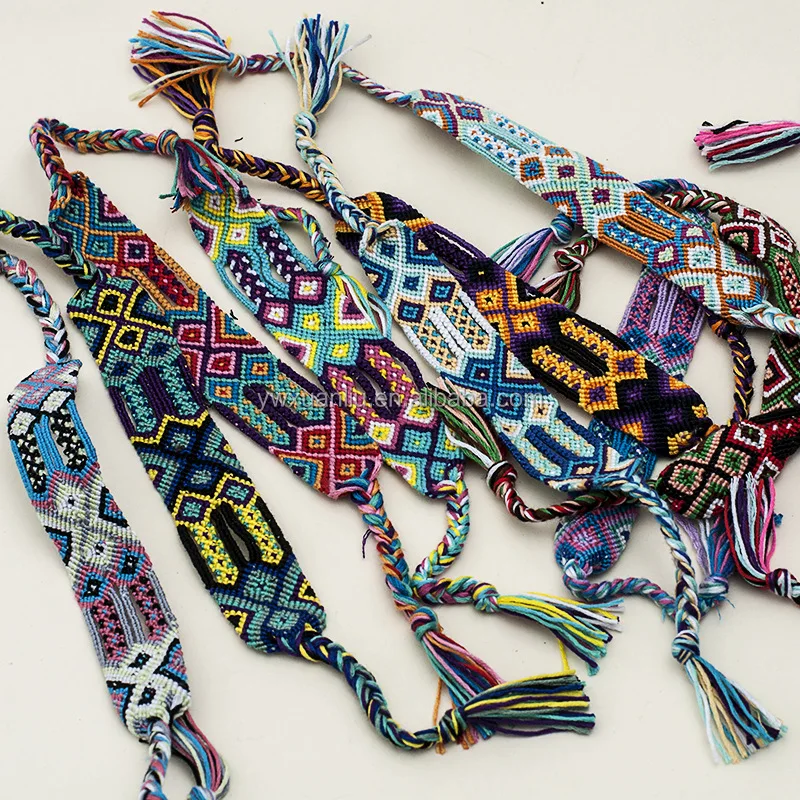 Por World Wide Styles Woven Friendship Bracelet Oem Pattern Braided For Promotional Bracelets Por World Wide Styles Woven Friendship Bracelet Oem Pattern Braided For Promotional Bracelets