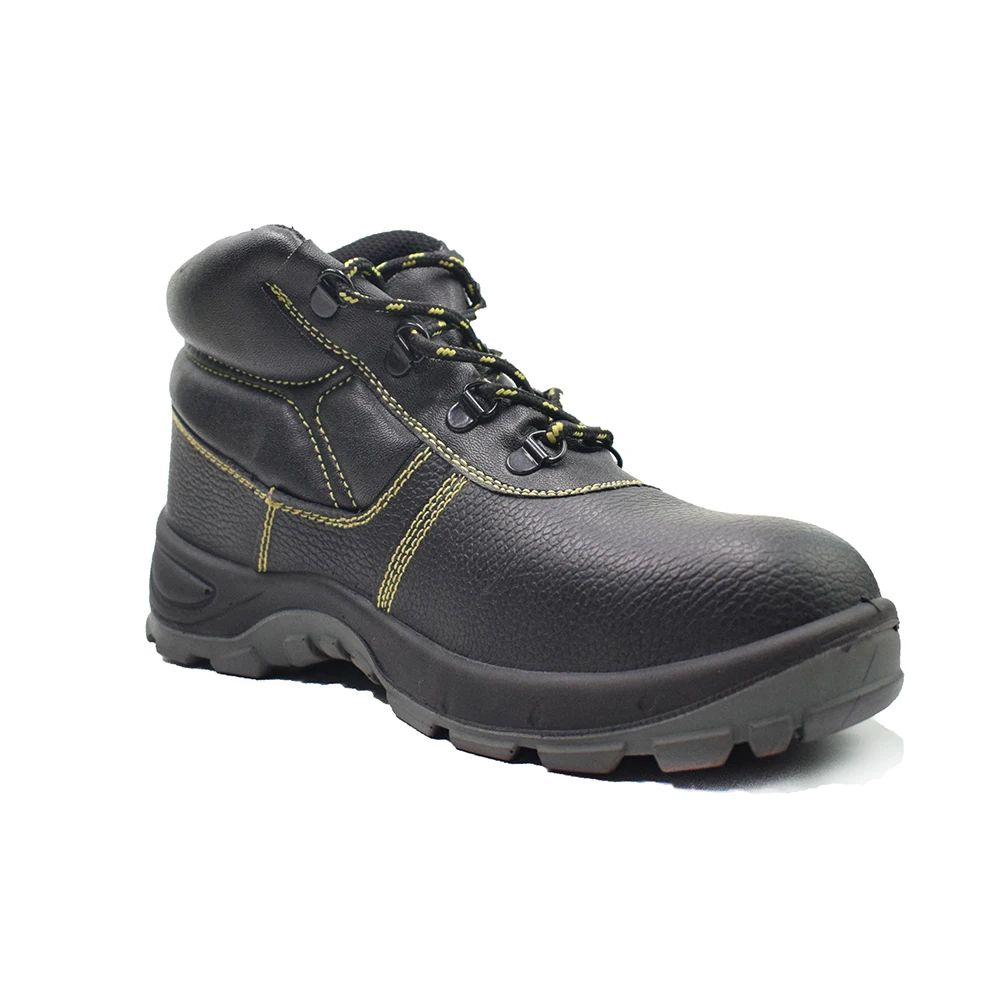 Genuine Leather Men High Cut S1p Delta Plus Pu Outsole Safety Shoes ...