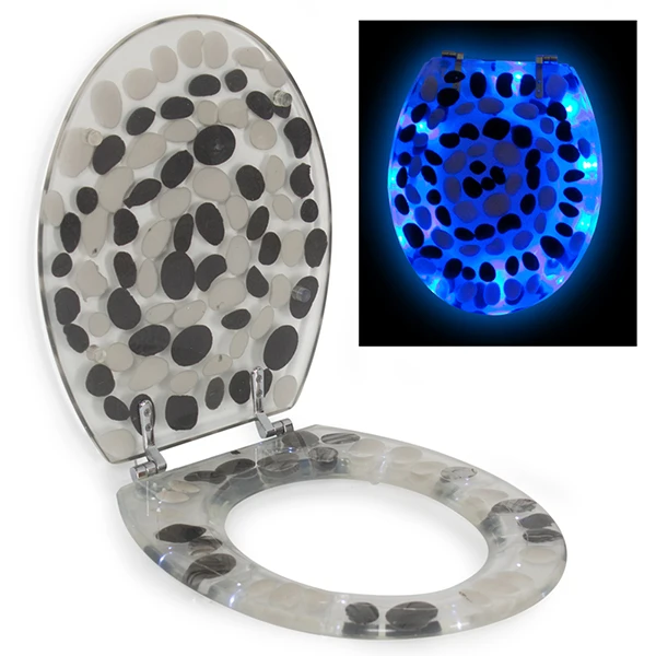 Led Light Polyresin Toilet Seat,Led Toilet Seat With Stone Design Buy
