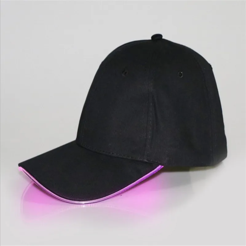 Unionpromo custom cotton multi color led light baseball cap brand