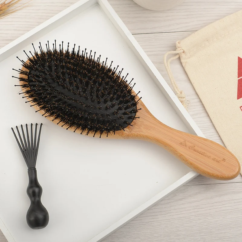 Boar Bristle Hair Brushes For Women Men Kid,Boar & Nylon Bristle Brush