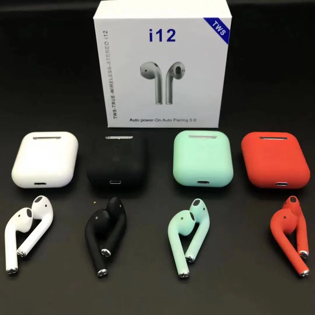 I12 Tws Wireless Earphones For Iphone Android Bluetooth 5.0 Headphones