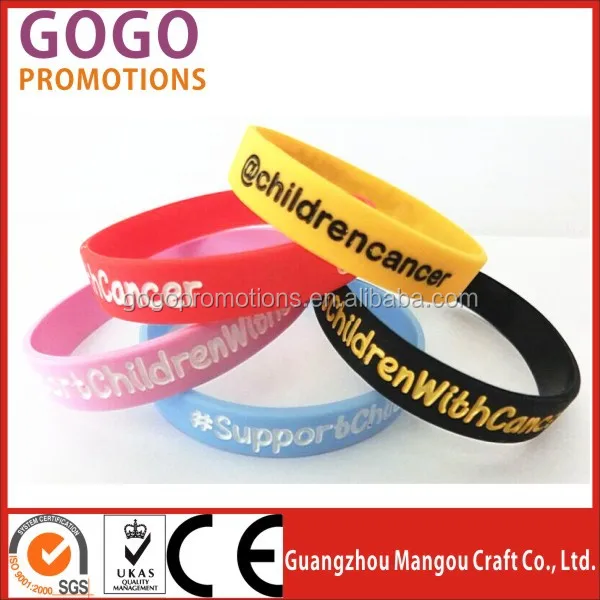 Factory Price Of Silicone Wristband For 