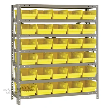 Plastics Bin Shelf Storage Open Shelving System With Super 