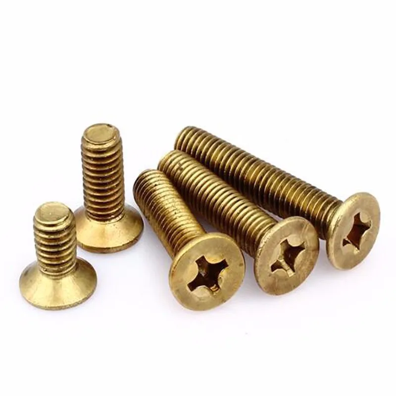 M1.6 M2.5*8mm Brass Phillips Flat Head Machine Screw Din965 Buy Brass Flat Head Screw,Brass