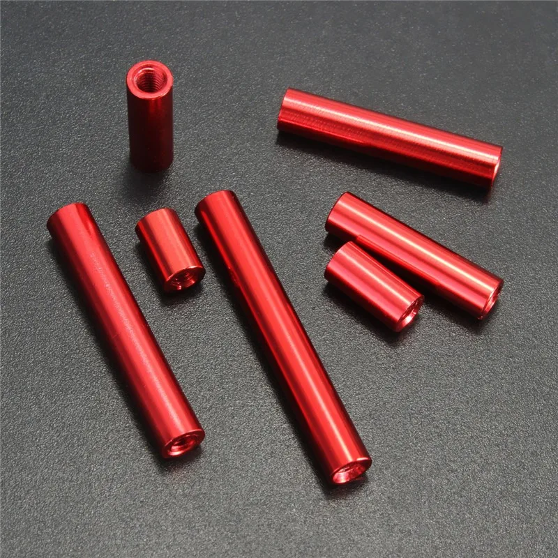 CNC M3 Aluminum Alloy Flat Round Spacers - Anodized - 6mm OD, 3mm ID - Choose Thickness & Quantity