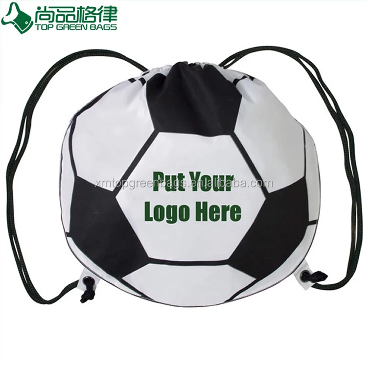 football drawstring backpack