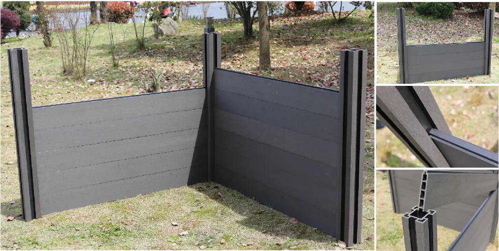 Wpc Fence,Antifading No Formaldehyde Fence Panels Wood Plastic