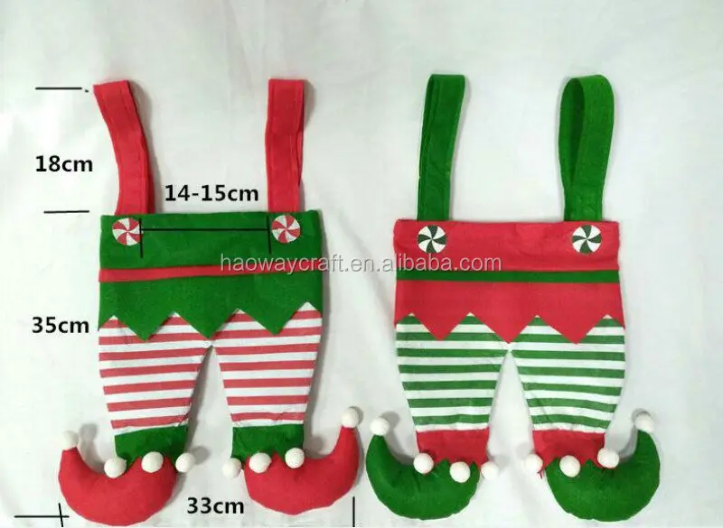 La víspera de Navidad-Bolsa de cordón/Saco/medias-Elfo Diseño-Elegir tamaño