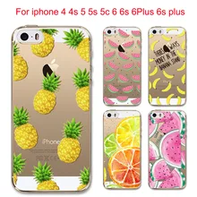 Letní průhledný kryt pro iPhone 4, 4S, 5, 5S, 5C, 6, 6S, 6Plus, 6s Plus