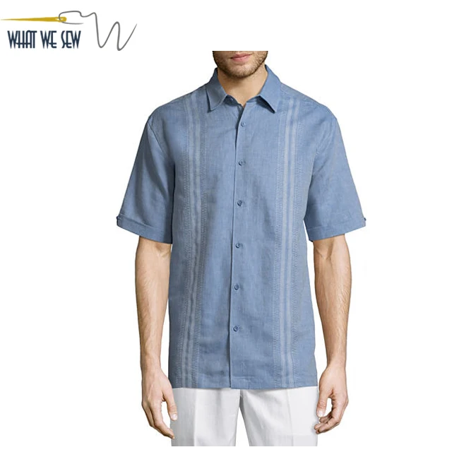 Camiseta Personalizada De Guayabera Para Hombre Bordado De Algodon Camisa De Guayabera Al Por Mayor Buy Guayabera Camisa De Guayabera Product On Alibaba Com