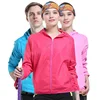 Custom Printed Logo Sun Protection Men And Women Light Thin Sports Windbreaker Summer Outdoor Sun Protection Clothing Jacket