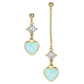 short and long earrings