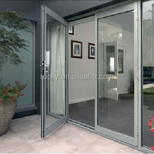 Commercial Double Glass Aluminum Hinged Doors Buy Swing Door Fench Door Glass Door Product On Alibaba Com