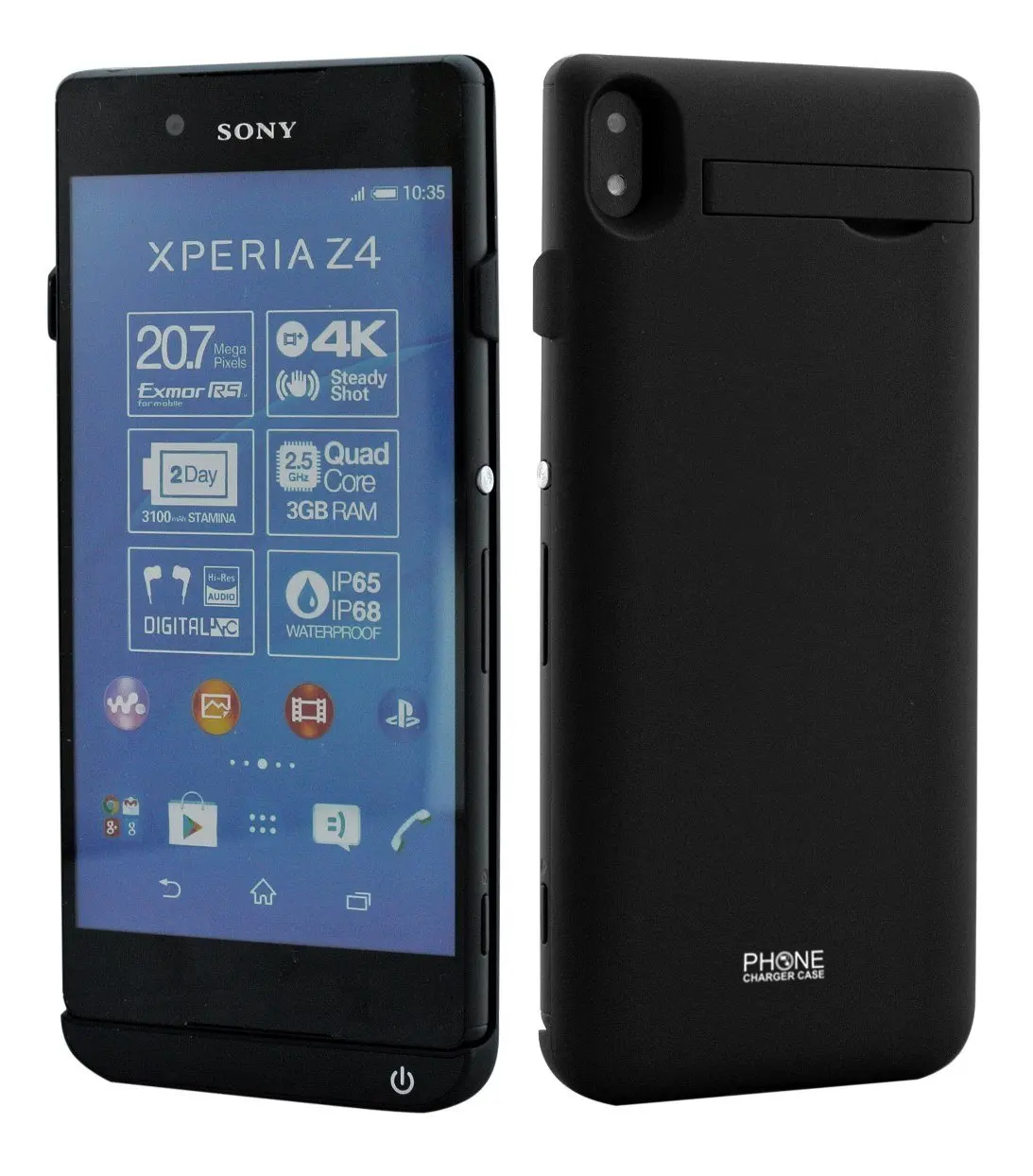 Get Quotations · Xperia Z4 Battery Case, Phone Charger Case 3500 mAh  External Rechargeable Protective / Sony Xperia