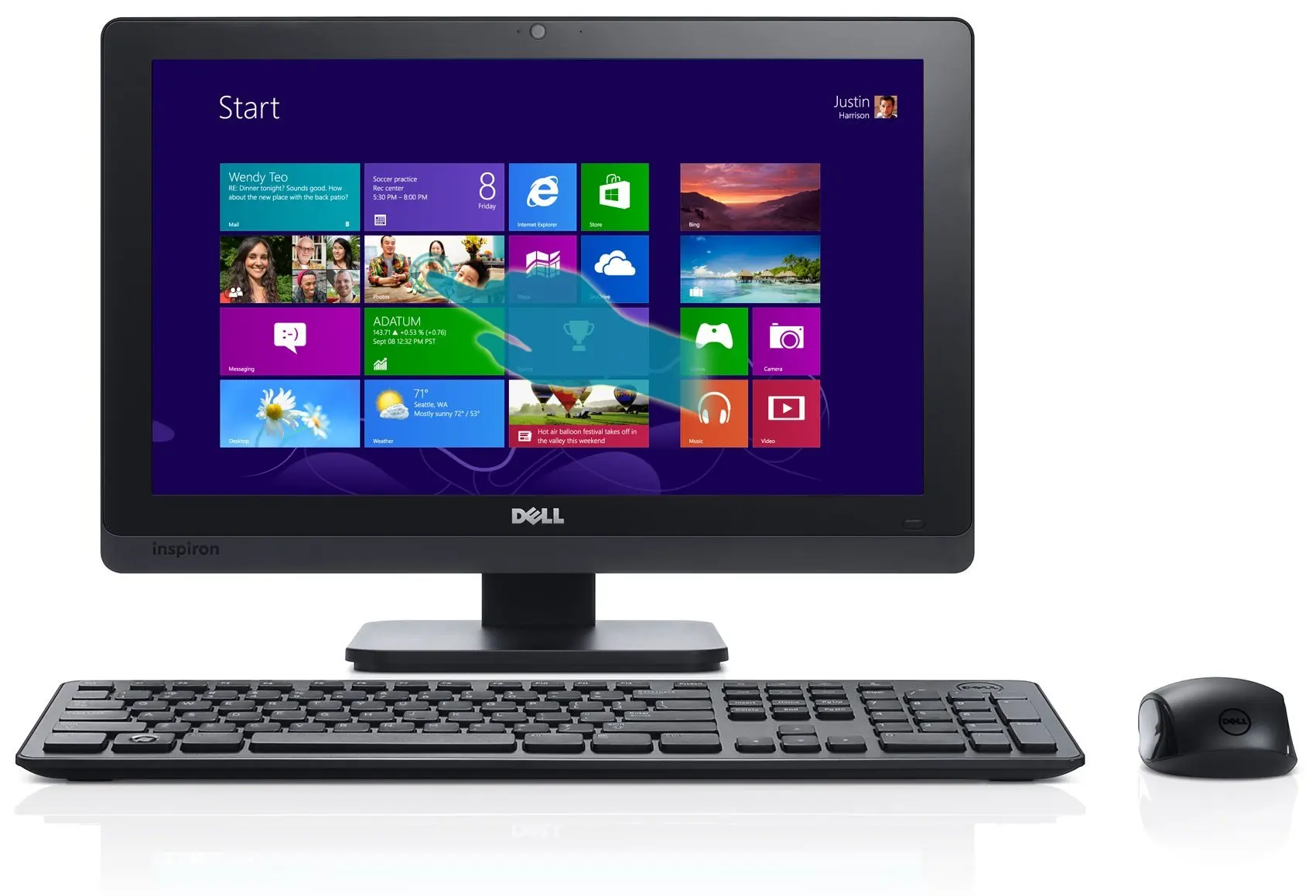 Buy Dell Black Inspiron One 2020 io2020-3341BK All-In-One Desktop PC ...