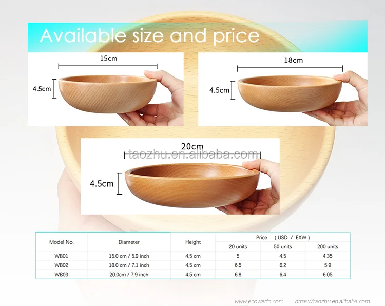 wooden bowl-available size