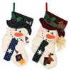 SJ328 Bulk professional christmas supply home ornaments present snowman stitched santa stocking