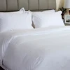 Professional manufacturer hotel bedding white plain 100% cotton knit throw bed cover models