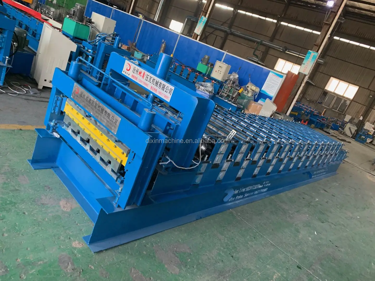 Color Steel Trapezoidal Tile And Glazed Tile Double Layer Roof Wall Panel Roll Forming Machine
