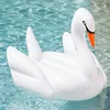PVC silk screen printed pure white swan water game tool pool float, floating inflatable angel