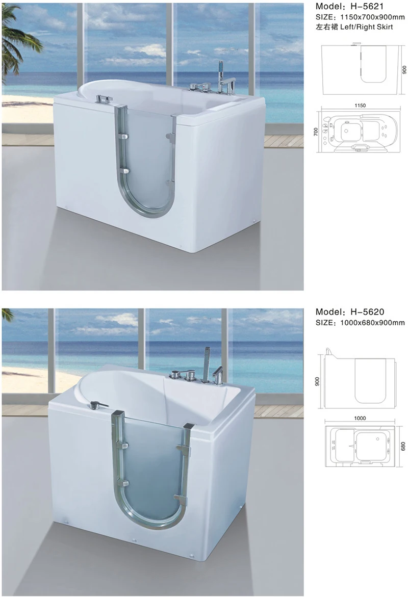 Whirlpool Air Jetted Walk In Tub Shower Combo,Walk In Tub For The