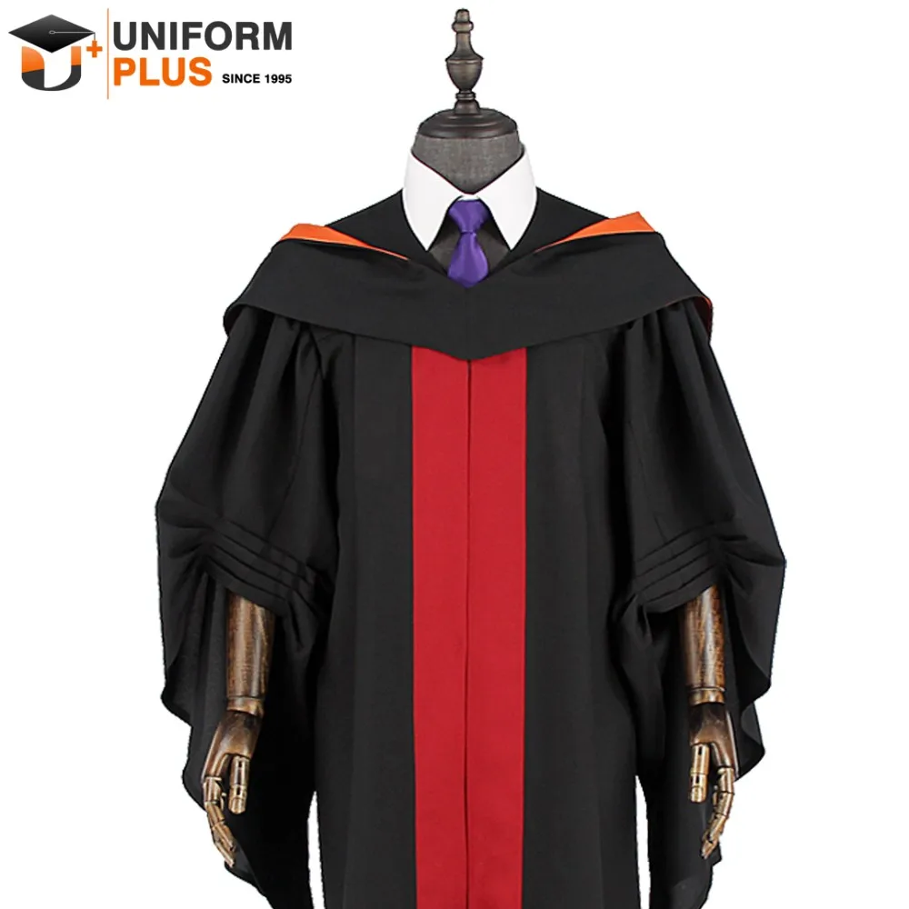 Customized Golden Academic Diploma Graduation Gown And Regalia Robe ...