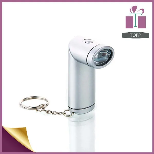 Promotional Rectangle Reflective Key Ring Light With Keychain,Rectangle