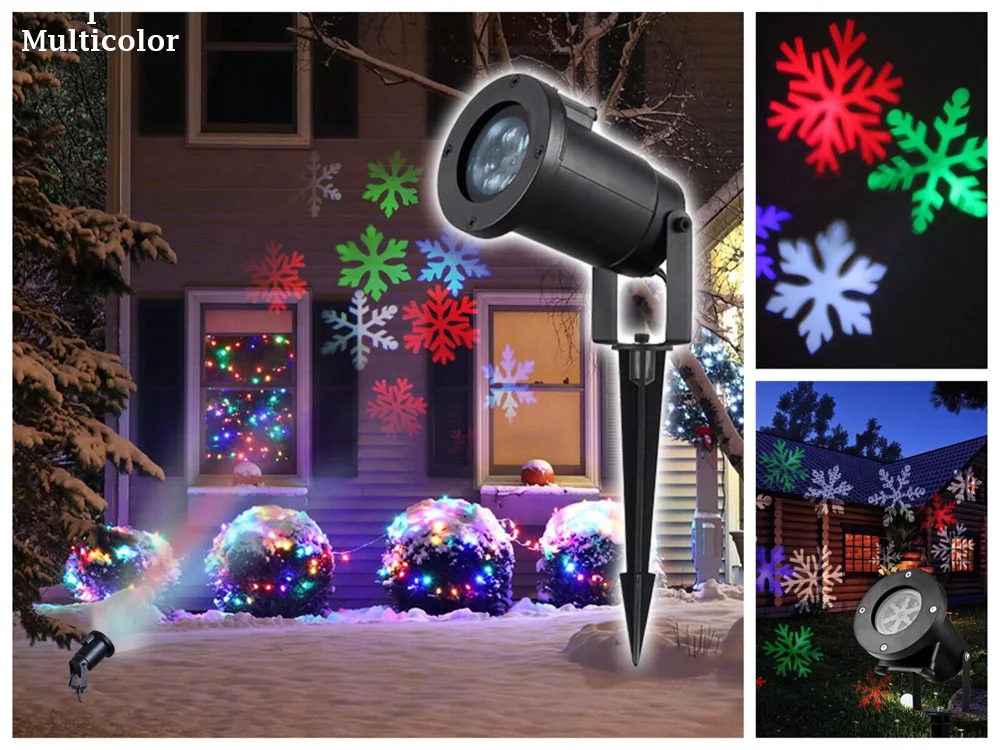 led christmas light projector outdoor