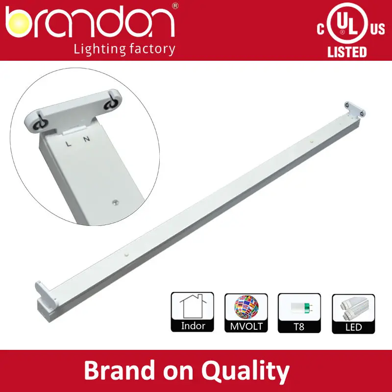 Led Lighting Housing Lowes Fluorescent Ceiling Batten T8 Fixture