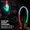 Red White Green Blue Color Combo LED Light antenna buggy Whip for ATV UTV RZR Side by side
