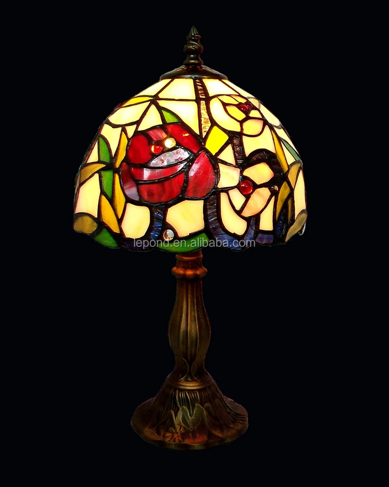 8inch Stained Glass Lamp Shade Handmade Tin Soldering Making Art