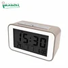 LED 12002-BR China factory Multifunction Digital Electronic Temperature Desk Mirror LED Alarm Clock With Snooze Function