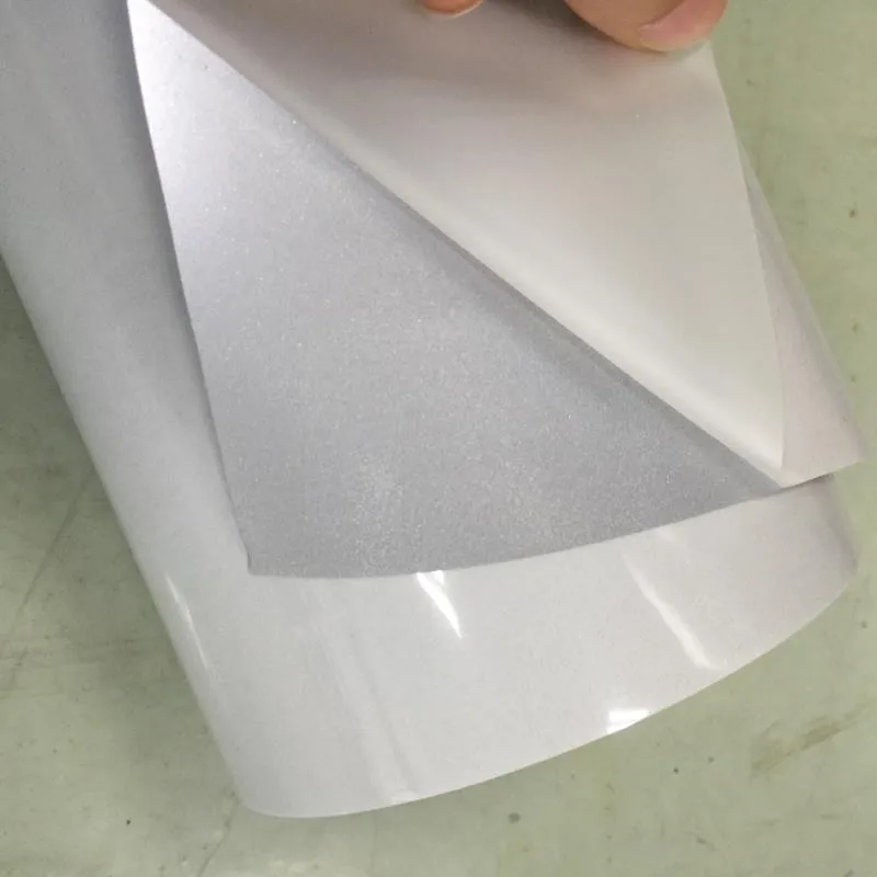 Reflective White Silver Adhesive Craft Vinyl Sheet 1m*50m Roll Pack