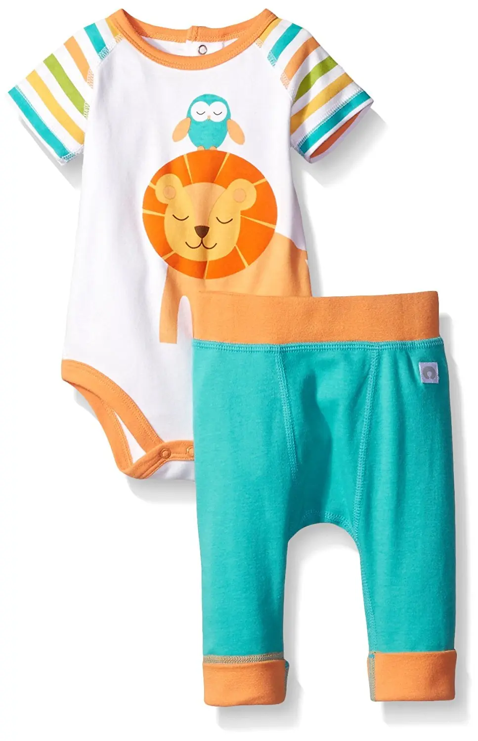 Boppy Baby 2 Piece Pant Set, Turquoise, 9 Months