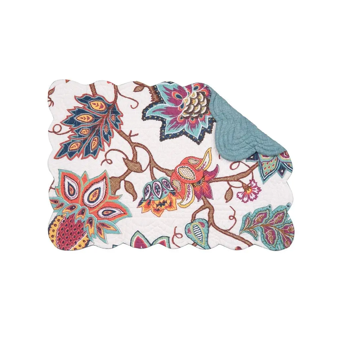 C&F Home Set of 4 Pcs, 13x19 Quilted Placemat,Aurora