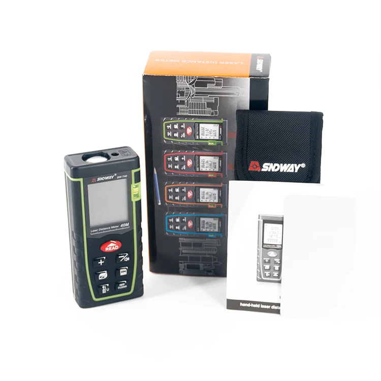 Sndway Swt40 Laser Measuring Meter Laser Distance Meter With Sample