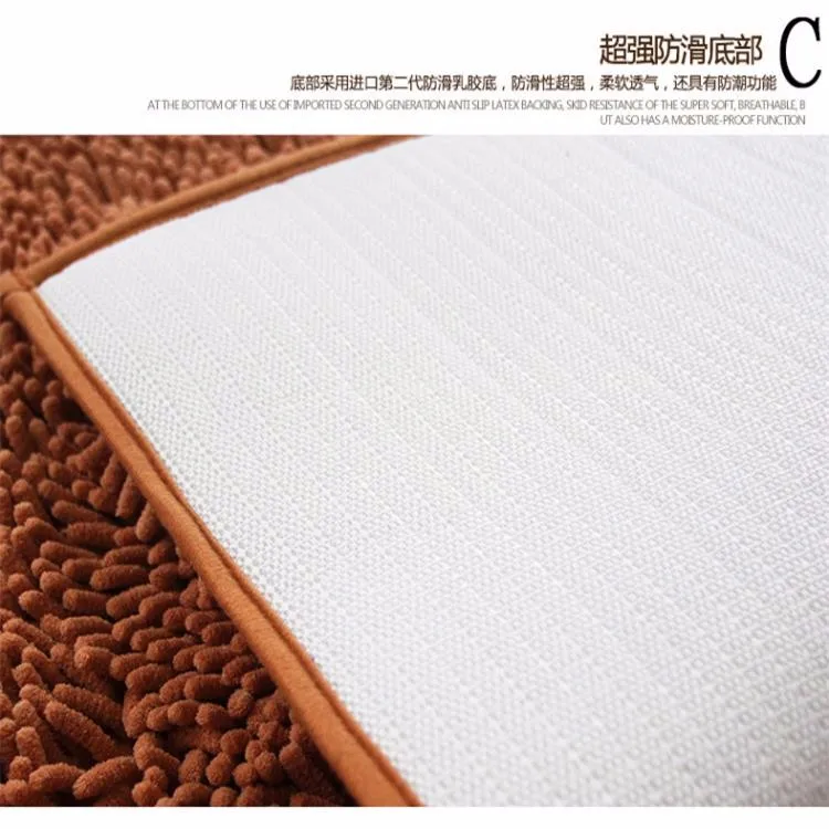 Solid Color Polyester Chenille Living Room Rug Mat - Buy Solid Color