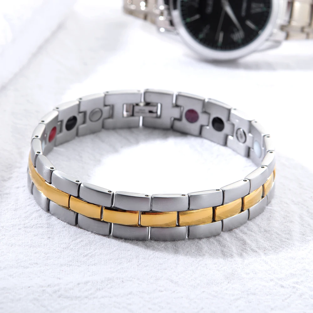 Custom Men Silver Health Therapy Bio Power Wristband Bracelet Buy Bio Power Wristband