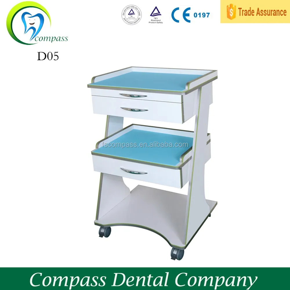 Single Mobile Durable Dental Furniture With Two Drawers Buy