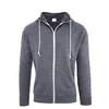 2019 New Top Selling Hoodies for Men Lightweight Fitted Snow Heather French Terry Full Zip Hoodie Sweatshirt