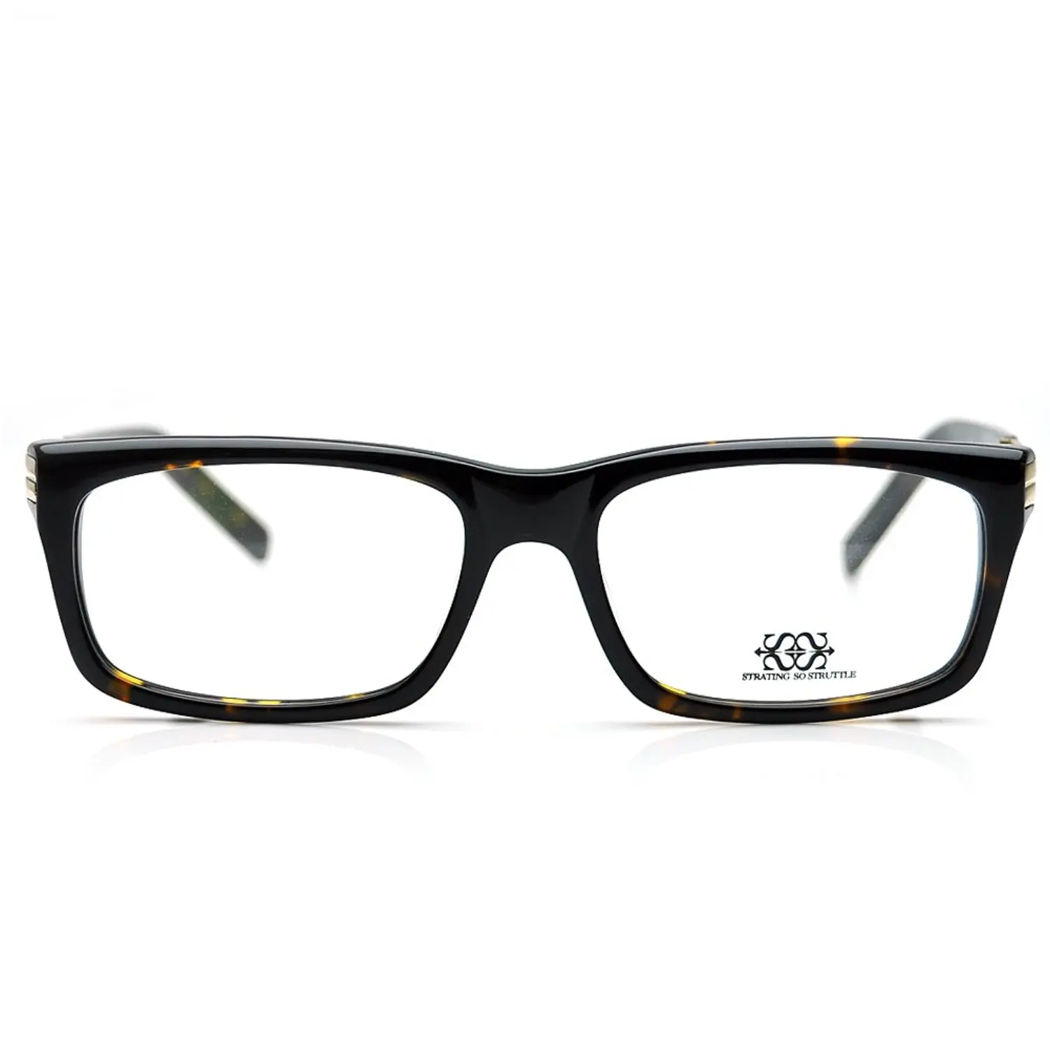New Pensee Eyeglasses Prescription Black Rectangle Optical Frame 56mm Demo Lens