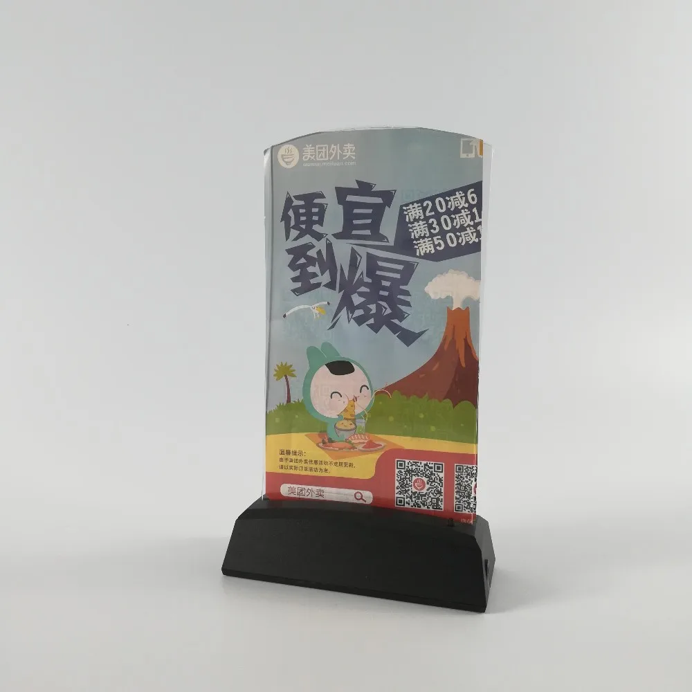 Restaurant Bar Table Card Stand Led Acrylic Menu Holder Buy Menu