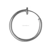 15MM Silver Plated Earring Loops Earring Jewelry Findings