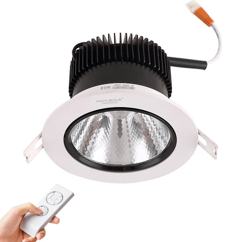 Color changing recessed led commercial down light wifi dimmable led ceiling down light smart downlight with junction box